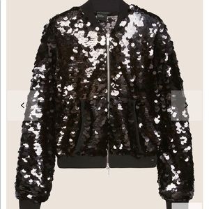NWT Armani Exchange sequin bomber jacket